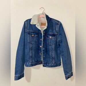 Signature by Levi Strauss Blue Denim Jacket with White thick Lining